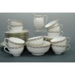 An early 20th century 37 piece MZ Austrian porcelain tea set