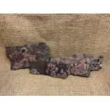 Four antique wooden fabric printing blocks