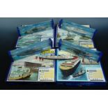 Minic Ships by Hornby Ocean Terminal sets, Quayside, Naval harbour set, Fleet anchorage etc