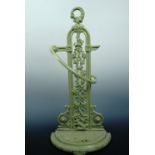 A Victorian cast iron stick and umbrella stand