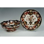 A Mason's 'Imperial' fruit bowl together with two matching plates, seven Mason's Christmas plates