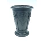 A Wedgwood Black Basalt vase, 12.5 cm