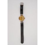 An Edwardian lady's 12 ct gold wristlet watch, 29 mm, (winding pinion a/f, though winds and runs)