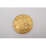 An 1883 gold Sovereign