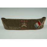 A Great War Machine Gun Corps embroidered stable belt