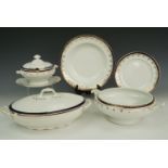 Alfred Meakin 'Blue de Roi' dinnerware together with cobalt and gilt dinnerware