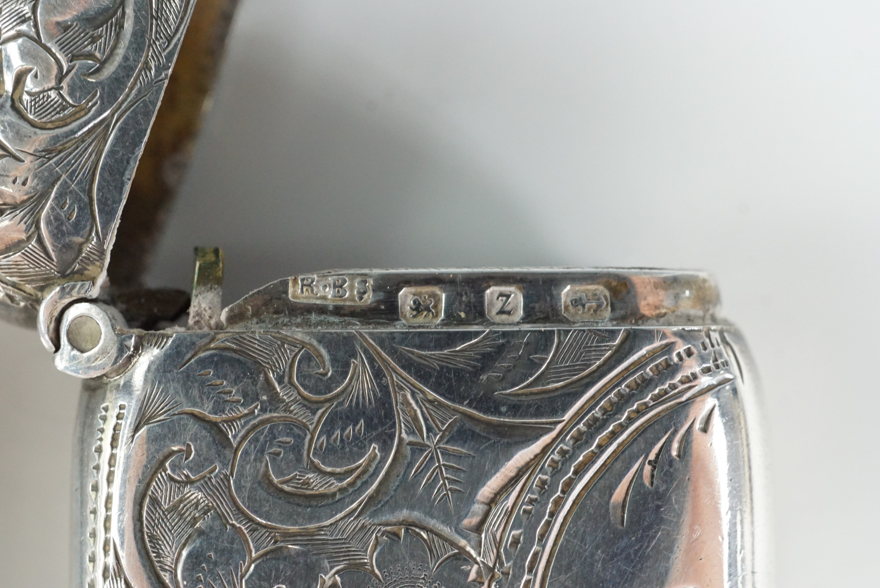 Late Victorian and Edwardian silver fob Vesta cases - Image 4 of 5