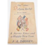 A Great War patriotic "The Allies Perfume Sachet", 10 cm x 6 cm