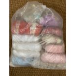 A quantity of vintage new old shop stock wool