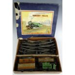 A boxed Hornby tin-plate model railway set etc