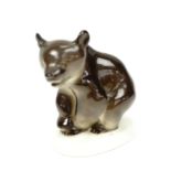 A Soviet Lomonosov porcelain bear cub