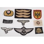 Reproduction German Third Reich cloth insignia etc