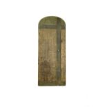 A late 19th / early 20th brass-mounted box wood rope gauge / ruler by Rabone, 11.58 cm