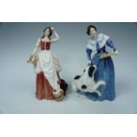 Two Royal Doulton limited edition figurines, Jane Eyre and Tess of the Durbervilles, with