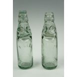 Two Victorian Bell of Ambleside Codd's patent aerated water bottles