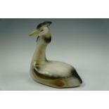 A Helmsdale Pottery grebe, 26 cm