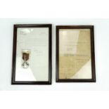 A Great War French Croix de Guerre, together with a framed award document to a British volunteer