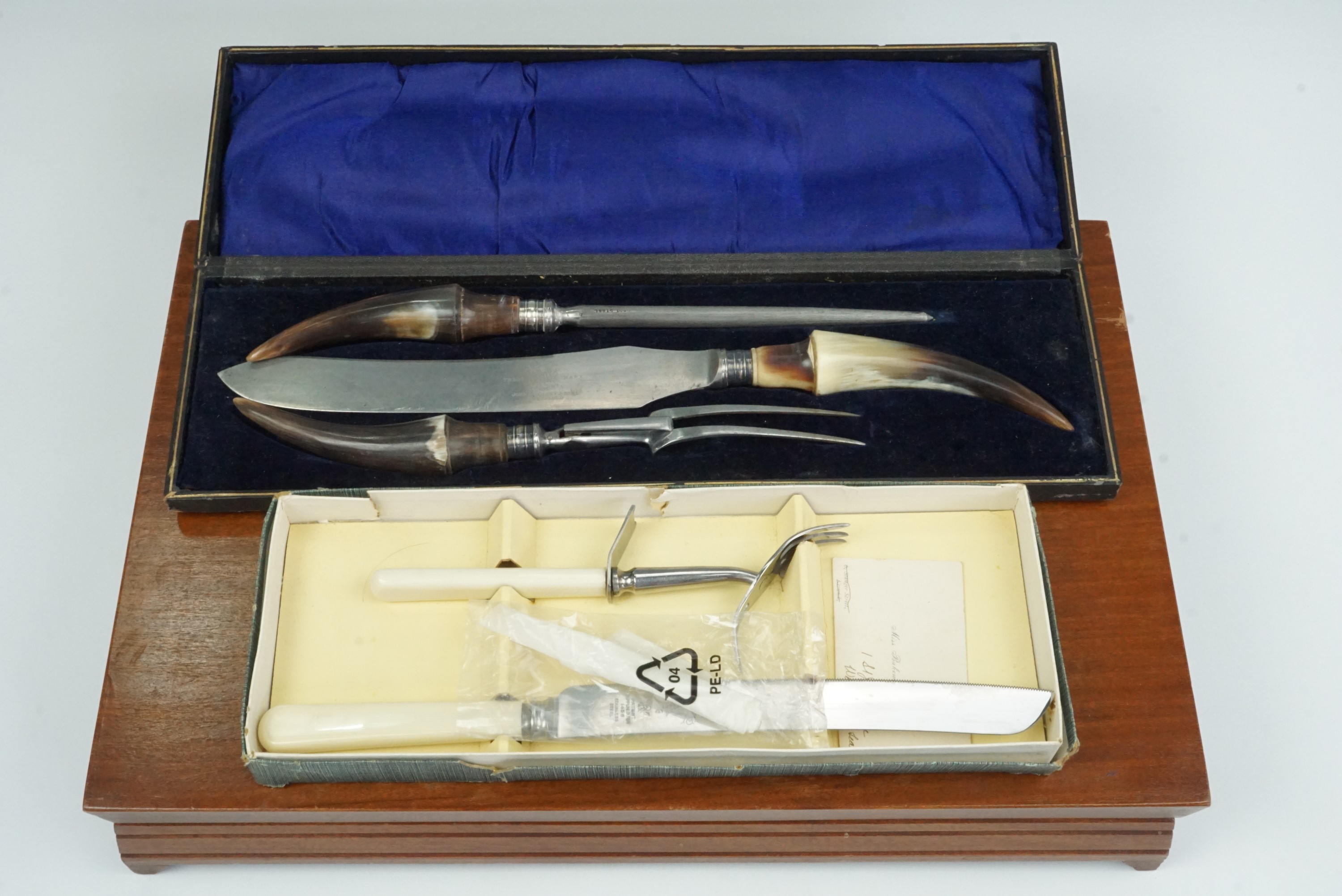 A James Ryals canteen of cutlery together with two carving sets - Image 2 of 2