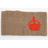 A Great War Derby Scheme arm band