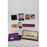 A quantity of boxed, cased and other vintage and contemporary costume jewellery