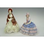 Two Royal Doulton figurines; 'Her Ladyship' and 'Chloe'