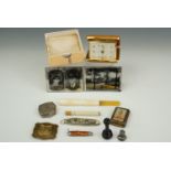 Sundry collectors' items including a meerschaum cigarette holder, 1938 Empire Exhibition Scotland