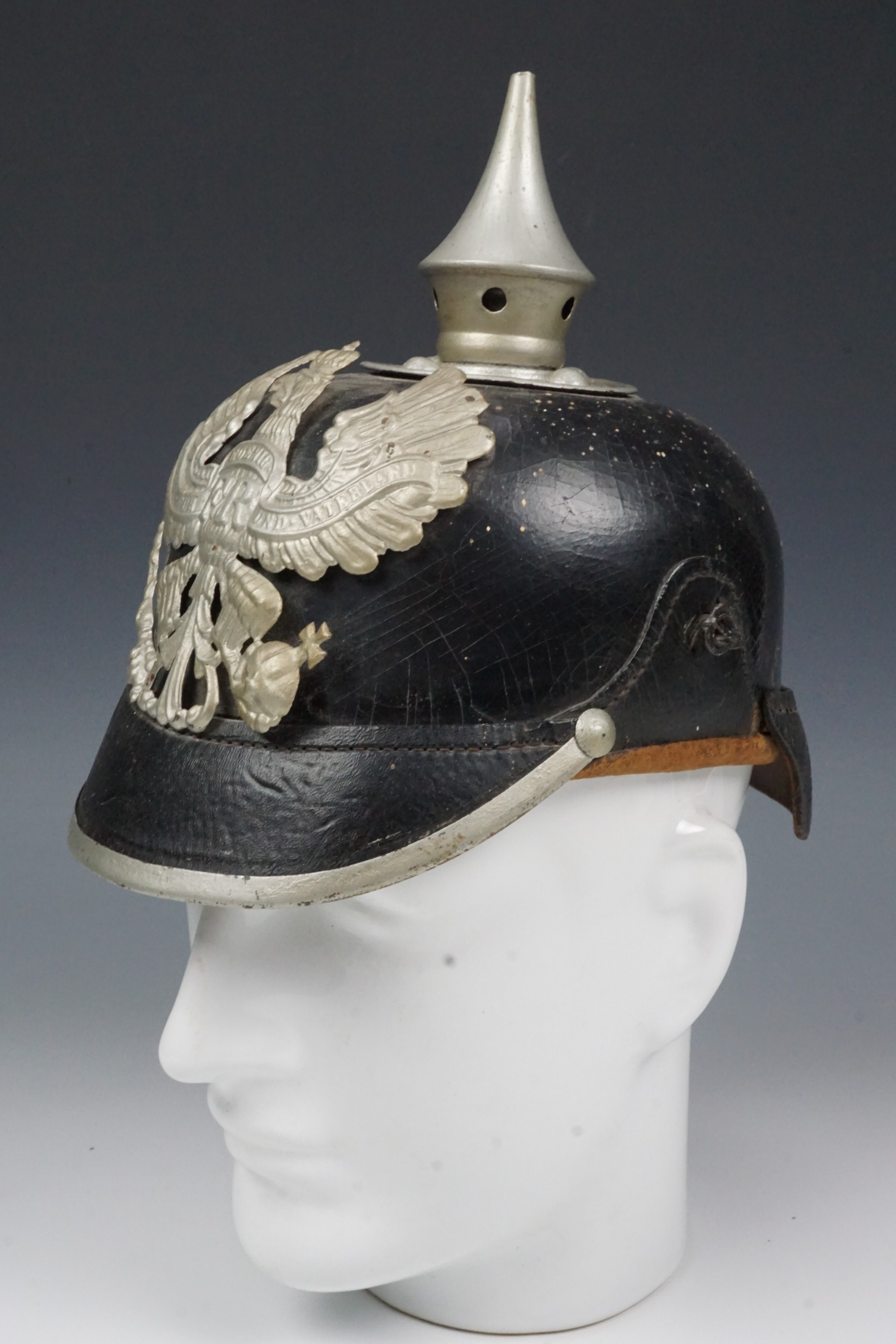 An Imperial German Model 1915 Prussian pickelhaube