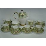 A Queen Anne coffee set