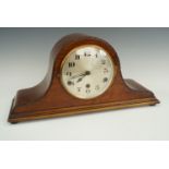 A German DRPA walnut mantle clock with key