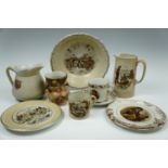 A quantity of Grimwade's Royal Winton, Bruce Bairnsfather and Old Bill ceramics, (a/f)