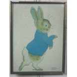 Eight uniformly framed Beatrix Potter prints including Peter Rabbit, Jemima Puddleduck, Squirrel