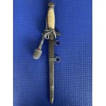 A reproduction German Third Reich Luftwaffe dagger