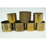 Great War trench art and souvenir napkin rings