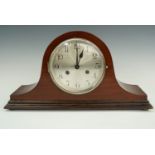 A Haller mahogany Napoleons hat mantle clock, 44 x 22 cm