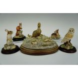 Five Border Fine Art figurines including 'Morning Mist' SRE5