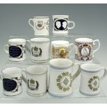 Various Denby commemorative plates, cups etc