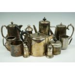 A quantity of Victorian and later electroplate etc