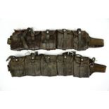 Two Swedish Mauser rifle ammunition bandoliers