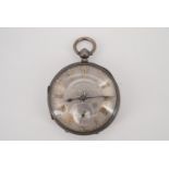 A Victorian silver key-wound pocket watch by John Forrest of London, 55 mm, (running)