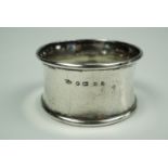 A Victorian silver napkin ring