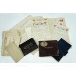 Great War personal correspondence and two Bon Mot / autograph albums