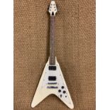 A copy Gibson flying V electric guitar (a/f)