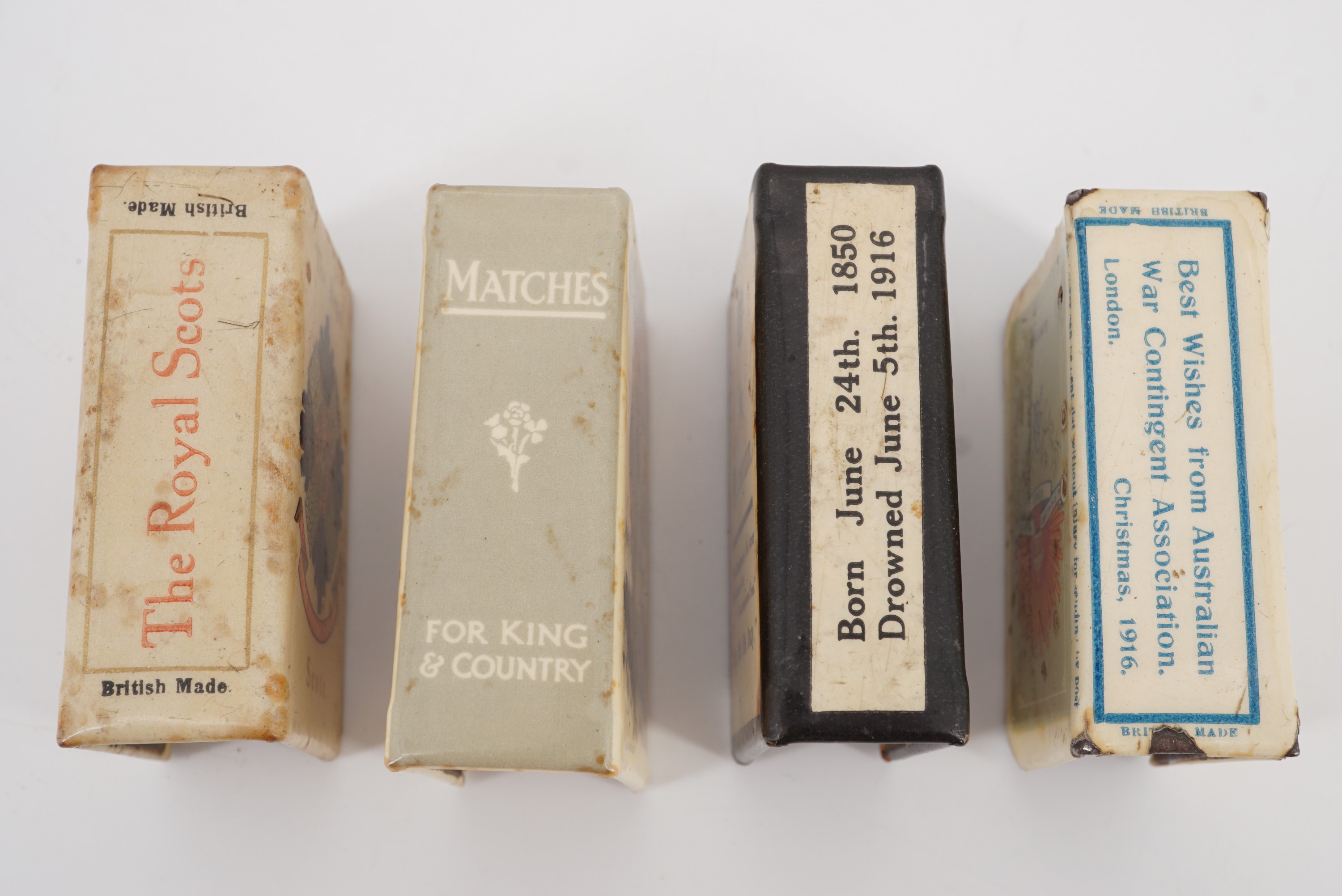 Four Great War Celluloid matchbox covers - Image 2 of 3