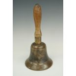 A Second World War Home Front ARP hand bell, 26 cm