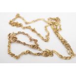 A 9 ct gold neck chain, 1.6 g, (a/f)