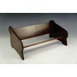 A mahogany book trough, circa 1920s, 36 x 22 cm