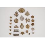 Sundry Victorian and later military and civil insignia including a Second World War Girl's