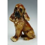 A large spaniel figurine, 29 cm