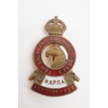 A Great War RSPCA Auxiliary Army Veterinary Corps "For Sick and Wounded Horses" enamelled lapel