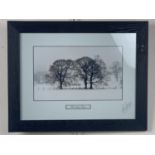 John Sawyer (contemporary) 'February Thaw' and 'Windermere Islands' Photographic studies in pencil